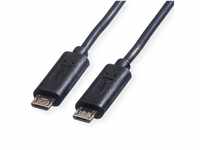 ROLINE USB 2.0 Ladekabel, Micro B - Micro B, ST/ST USB-Kabel, USB 2.0 Typ Micro...