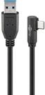 Goobay GOOBAY USB 3.0 Kabel 66500 A/C 90&deg; 0,5m schwarz USB-Kabel