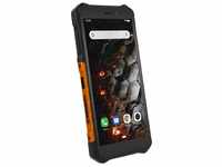 Hammer Iron 3 LTE Smartphone 5,5-Display, 5000 mAh Wasserdicht Schwarz-Orange