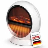Deuba Heizl&uuml;fter, 1500 W, Kamin Optik Elektrokamin LED Flammen Effekt 2 Heizstufen