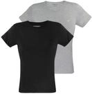 Emporio Armani Unterziehshirt Crew-Neck Pure Cotton (2-St) mit kleinem Logo auf der