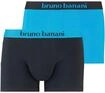 Boxer BRUNO BANANI "Flowing", Herren, Gr. L/6, blau (t&uuml;rkis, schwarz), Stoff,
