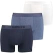 Boxershorts LEVI'S "LEVIS MEN PREMIUM BOXER BRIEF 3P", Herren, Gr. S, blau (blau