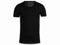 Trigema Kurzarmshirt TRIGEMA T-Shirt aus Merinowolle (1-tlg), schwarz