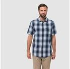 Jack Wolfskin Kurzarmhemd Hot Chilli karo blau Herren