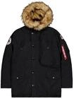 Winterjacke ALPHA INDUSTRIES "Polar Jacket", Herren, Gr. S, schwarz, Obermaterial:
