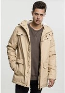 URBAN CLASSICS Parka Heavy Cotton Parka - beige - XL mit Kapuze