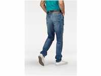 PME LEGEND Tapered-fit-Jeans SKYMASTER im Used Look, blau