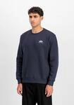 Sweater ALPHA INDUSTRIES "Basic Sweatshirt SL", Herren, Gr. S, blau (rep.blau),