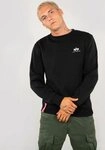 Alpha Industries Sweatshirt Basic Sweater small Logo Baumwollmischung, regular fit