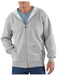 Funktions-Kapuzensweatjacke CARHARTT "Sweat", Herren, Gr. XXL, grau (erdgrau),