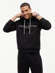 Kapuzensweatshirt TOMMY HILFIGER "TOMMY LOGO HOODY", Herren, Gr. S (46), schwarz (jet