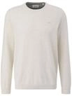s.Oliver Rundhalspullover (1-tlg) mit gesticktem Logo, Crew-Neck (1 St&uuml;ck)