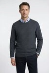 OLYMP Rundhalspullover OLYMP Strick Casual Crew Neck