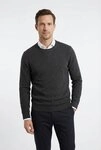 OLYMP Rundhalspullover OLYMP Strick Casual mit modischem Strukturmuster