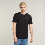 T-Shirt G-STAR "Slim Base", Herren, Gr. S, schwarz (dk schwarz), Jersey,