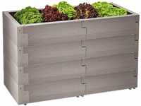 Juwel Hochbeet Timber Ergoline 4er-Set 100% recyclebar, Gartenbeet