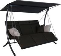 Angerer Freizeitm&ouml;bel Hollywoodschaukel Swing Smart coffee, 3-Sitzer,...