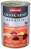 Animonda GranCarno Adult Sensitive reines Huhn + Kartoffeln 400 g - 6 St&uuml;ck,