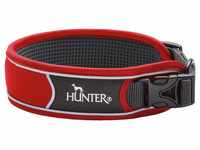Hunter Tierbedarf Hunde-Halsband Halsband Divo rot/grau