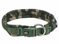 TRIXIE Tier-Halsband Premium extra breit Polsterung, Nylon grün 2.5 cm x 56 cm...