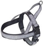 Nobby Hunde-Geschirr Norweger Geschirr Linen Deluxe grau