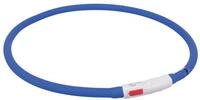 TRIXIE Hundehalsbandleuchte Flash Leuchtring USB - royalblau - 70 cm/&oslash; 10 mm