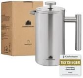 GR&Oslash;NENBERG French Press Kanne 0,35 - 1 Liter l Edelstahl Kaffeebereiter mit Thermo