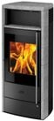 Fireplace Kaminofen Fireplace Teramo Dauerbrandofen RLU Stahl Schwarz Speckstein, 6.4