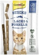 GimCat Sticks mit Lachs & Forelle - 4 St&uuml;ck, Snack f&uuml;r: Katze