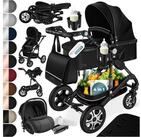 KESSER Kombi-Kinderwagen, 4in1 Loops Kinderwagen Komplettset auch als Buggy, Kinder