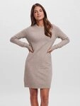 Vero Moda Strickkleid VMDOFFY LS O-NECK DRESS GA NOOS Materialmix mit Stretch, locker