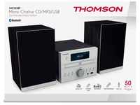 Thomson Bluetooth MIC122BT USB MP3 FM Radio AUX-IN silber TH361285 Kompaktanlage