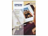 Epson Fotopapier Premium Glossy, Format 10x15 cm, leicht glänzend, 255 g/m²,...