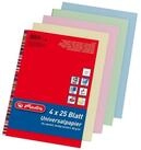 Herlitz Druckerpapier Herlitz Universalpapier A4 Colourmix100Bl. 80g je 25Bl. pastell