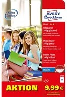 Avery Zweckform Fotopapier Avery Zweckform Classic Inkjet, DIN A4, 160 g...