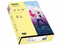INAPA Fotopapier Multifunktionspapier tecno® colors - A4, 120 g/qm, hellgelb,...