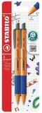 STABILO Kugelschreiber STABILO Druck-Kugelschreiber pointball blau 2er Set