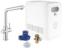 Grohe K&uuml;chenarmatur Blue Professional StarterKit, L-Auslauf, WIFI, chrom...