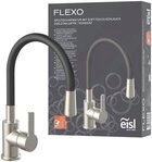 Eisl Sp&uuml;ltischarmatur Flexo K&uuml;chenarmatur, flexibel, Edelstahl, Soft-Touch,