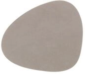 LIND DNA Platzset NUPO Untersetzer Curve light grey 11 x 13 cm, Glass Mat Curve...