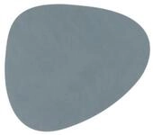 LIND DNA Platzset NUPO Untersetzer Curve light blue 11&nbsp;x&nbsp;13&nbsp;cm, Glass Mat...
