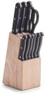 Zeller Present Messerblock (13tlg), aus edlem Gummibaumholz
