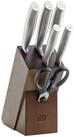 BSF Messerblock BSF Chicago Messerblockset, 7-tlg Braun Robuste Klinge (7tlg)