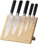 ECHTWERK Magnet-Messerblock (6tlg), incl. Damaszener Messer-Set, ergonomischer