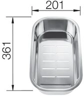 Blanco Einbausp&uuml;le Multifunktionsschale Edelstahl, 224787