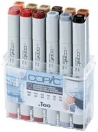 COPIC Marker Grafikmarker Classic Set - Pastell-Farben - 12 Stk., (1-tlg)