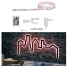 Paulmann LED-Streifen Function FlexLED 3D Set 1,5m RGB 11W 230V/24V 24VA Wei&szlig;,