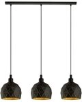 EGLO H&auml;ngeleuchte ROCCAFORTE, ohne Leuchtmittel, H&auml;ngeleuchte - L75 x B17 x H110 cm