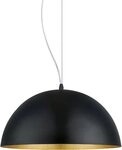 EGLO LED Pendelleuchte Eglo Pendelleuchte Gaetano 1 E27, schwarz / gold, Ohne
